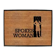 Cycling Rltw Spokes Woman - Funny Novelty Doormat Man Cave Floor mat
