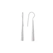 Ethiopian Dangler Earrings in Sterling Silver - Matt Finish Jewellery - Elegant Earrings in Australia