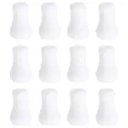 Cord Knobs, White Plastic Cord Tassel Drops Pull End for Window, 1x0.6" 12Pcs