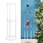 Clear Acrylic Side Table Small Space NightStand for Sofa Bathroom Bedside