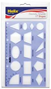 - Geometry Shapes Drawing Template - 17 Shapes - Educational Tool - Enhances ...