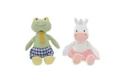 2pc Gibson Gifts Rollie Pollie Eunice Unicorn/Freddie Frog Plush 20cm Combo Set