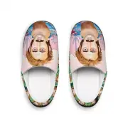 Nicolas Cage Raising Arizona Retro Indoor Slippers - 80s Nic Cage Artisan Shoes
