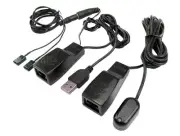 IR Remote Transmitter With 2 IR Emitters Over Cat5e Cat6 Cable Max 300m 960FT