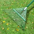 Garden Leaf Rake Head 24 Tines Replace Parts for Outdoor Yard Cleaning Patio