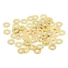 110Pcs Brass Flat Washer, M3 3 x 8 x 0.8mm Fenders Washers Assortment