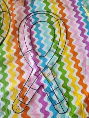 18” Ribbon Awareness Metal Wreath Form DIY Deco Mesh Burlap Wreath