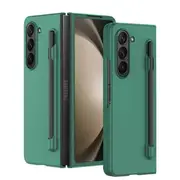 For Samsung Galaxy Z Fold 6 Case with S Pen Holder, with Hinge Protection [Front Built-in Screen Protector], Slim Hard PC Shockproof Cover (Green)
