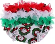 [COLLBATH] Baby Lace Shorts Baby Bloomers Lace Panties Bloomers for Girls Baby Lace Diaper Baby Christmas Bloomer Santa Claus Toddler Panties Baby Pp Pants Bloomer Diaper Cover Ruffles Cotton