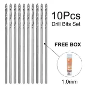 Professional 10pcs Straight Shank HSS Drill Bit Set for Precision Drilling