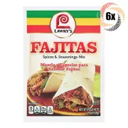 6x Packets Lawry's Fajitas Flavor Spices & Seasoning Mix | No MSG | 1.27oz