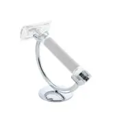 EDWIN JAGGER Crescent Chrome Razor Stand With Solid Base NEW