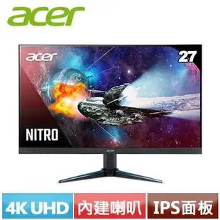 【現折$50 最高回饋3000點】 ACER宏碁 27型 VG270K L Nitro 電競螢幕