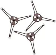Mikinona 3pcs Microwave Turntable Triple Arm Roller Support Replacement Base for Glass Plate and Tray with Rotating Design Height Compatible with Microwave Models