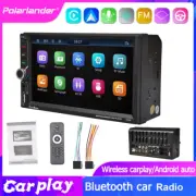 7" 2 Din Car Stereo TF/USB/AUX/FM IOS Carplay Android Auto Bluetooth Play Radio