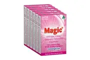 6 x Magic Anti-Bacterial Washing Machine Cleaner Removes Built-up Grime, Detergent & Mineral Deposits 200g (12 Sachets)