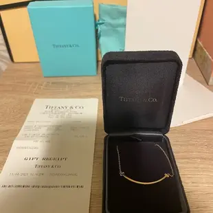 [二手] Tiffany&Co. 18k玫瑰金smile微笑項鍊 小號