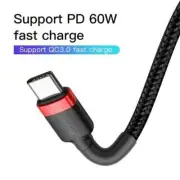 Baseus USB-C to Type-C QC 3.0 PD 2.0 60W Quick Data Charge Cable For Samsung
