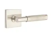 Emtek Select Dummy, Square Rosette, T-Bar Stem, Knurled Handle US15