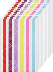 2040Pcs Photo Corners 20 Sheet Self Adhesive Picture Corner Sticker for Scrapbooking,Photo Mounting Corner for Wedding DIY Scrapbook Album Diary Journal Guest Book Memory Book (Rainbow)