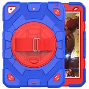 MCC Shockproof Strap iPad 10.2" 2020 8th Gen Kids Apple Case Cover SPMan [Blue+Red]