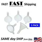 5 PACK - Plastic Mini Funnels for Filling Small Liquid - pequena embudo