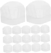 [SHERCHPRY] Cute Boys and Girls' Chef Hats Set of 25 Disposable Comfortable and Safe for Children's Skin for Baking Classes Parties White