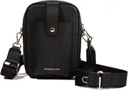 [Bandolier] Dillon Bag Crossbody | Stylish Pebble Leather Bag | Adjustable Strap, Exterior Slip Pocket | Small Bags for Women