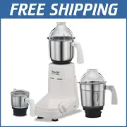 Robust White Mixer Grinder with Stainless Steel Jars - 550 Watt Power