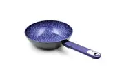 Marburg 24cm Wok Non-stick Coated Frypan Flat Bottom Cookware Induction Blue