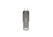 Lexar 256GB JumpDrive Dual Drive D400 USB 3.2 Type-C & Type-A Flash Drive for...