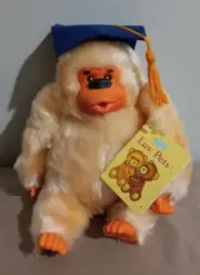NEW Russ Berrie Luv Pets Gorilla Thumb Sucking Graduation Plush Vintage Monkey