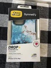 Otterbox Iphone 12 Pro Symmetry Teal Marble Case Cover NWT