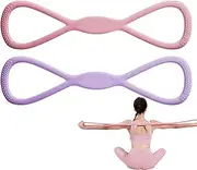 Exercise Bands For Women,Elastic 8 Shaped Home Fitness Band | Gym Equipment, Leg Stretching Tool, Yoga Pulling Rope For Back, Chest Training