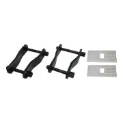 Pair Rear Lift Kit Extended Shackles + Caster Wedge for Mitsubishi Triton MQ MR