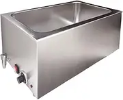Bain Marie with Tap Electric Food Warmer Wet Heat Buffet Countertop (Food pan NOT Included)