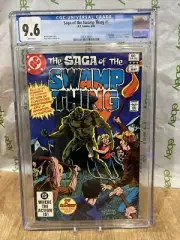 Saga Of The Swamp Thing #46 CGC 9.6 White Pages New Slab Graded 1982