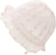 [BESTYASH] Adorable Lace Bonnet Floral Headdress for Lightweight and Breathable Spring Summer Hat Costume Accessory for Boy Girl Yellow