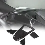 Control Dashboard Panel Cover Trim Compatible with Corvette C8 Stingray 2020-2023 ABS 4PCS Dashboard Upper Edge Cover Trim,Car Speedometer Side Cover Trim Accessories (ABS Carbon)