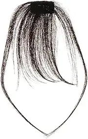 Vaguelly Air Bang Hair Extensions Clip Natural Fringe Bangs Hairpiece with Realistic Effect for Daily Use Parties Weddings Easy to Style with Curlers Straighteners