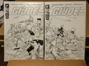 GI Joe #1 Skybound Platinum Araujo Black & White Sketch cover variant set Image