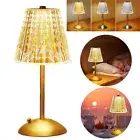 LED Crystal Table Lamp Diamond Bar Night Light 3 Colors Atmosphere Bedside Lamp