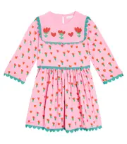 [Stella McCartney Kids] Stella McCartney Kids Floral jersey dress Y 4 pink