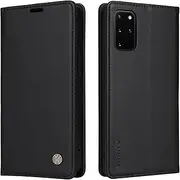 [YBFJCE] Case for Samsung Galaxy S20 5G PU Leather Wallet Cover,Flip Folio Case with Card Holders,Magnetic Phone Cover Compatible with Samsung Galaxy S20 5G,Black