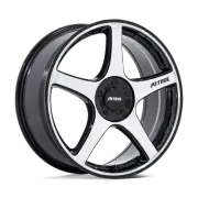 Petrol PE003 P2E 20X8.5 5X110/5X115 40mm Gloss Black W/ Machined Face Wheel