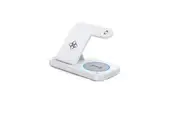 4 in 1 Wireless Charging Station, Foldable ic Charger Stand for Apple Devices, Charging Pad Compatible with iPhone, Airpods, iWatch(White)