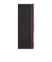 Gucci GG Web Trim Stole One size Black