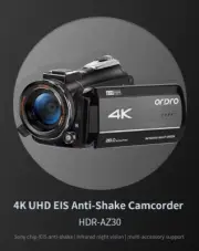 Ordro AZ30 4k 60fps Video Camcorder Infrared Night Vision Free Shipping