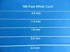 150 Feet 0.9mm 1.4mm 1.8mm 2.0mm 2.2mm White Blinds Shade Lift Pull Cord String