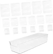 GOOHOCHY 1 Set Jewelry Storage Pouches with Organizer Box Self Sealing Bags for Earrings Rings and Small Accessories Durable Transparent Design for Easy Viewing